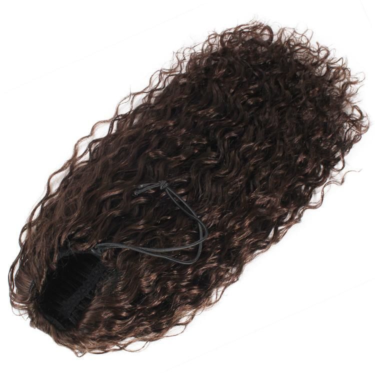 Wholesale Curly Remy Brazilian Human Hair Drawstring Ponytails Hair Extension