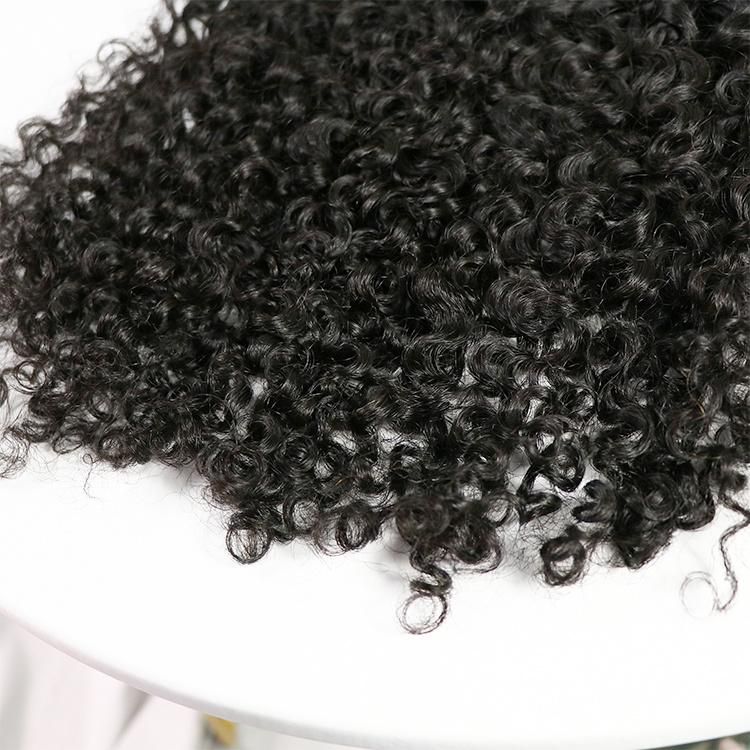 Wholesale Curly Wrap Around Ponytails Human Hair Extension