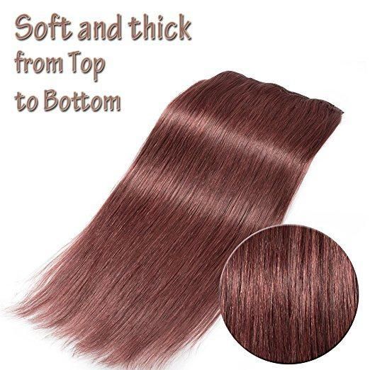 Wholesale Price Clip in Hair Extensions 8pieces 20clips for Full Head Set Clip in Human Hair (AV-CH160-20-33)