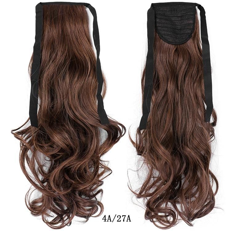 Wholesale Fashionable Ponytail Hair Extensions Wrap Around Synthetic Ponytail