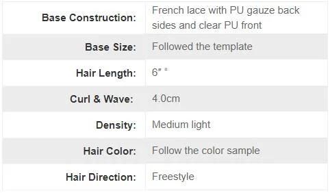 Lw653 Natural Effect Hair Toupee