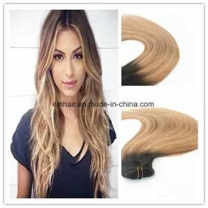 Balayage Color #2#6#27 Best Seling Fashion Style Virgin Remy Hair Straight Human Hair Clip in Hair Extension 100g Per Bundle