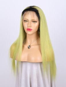 Unprocessed Malaysian Hair Green Wigs