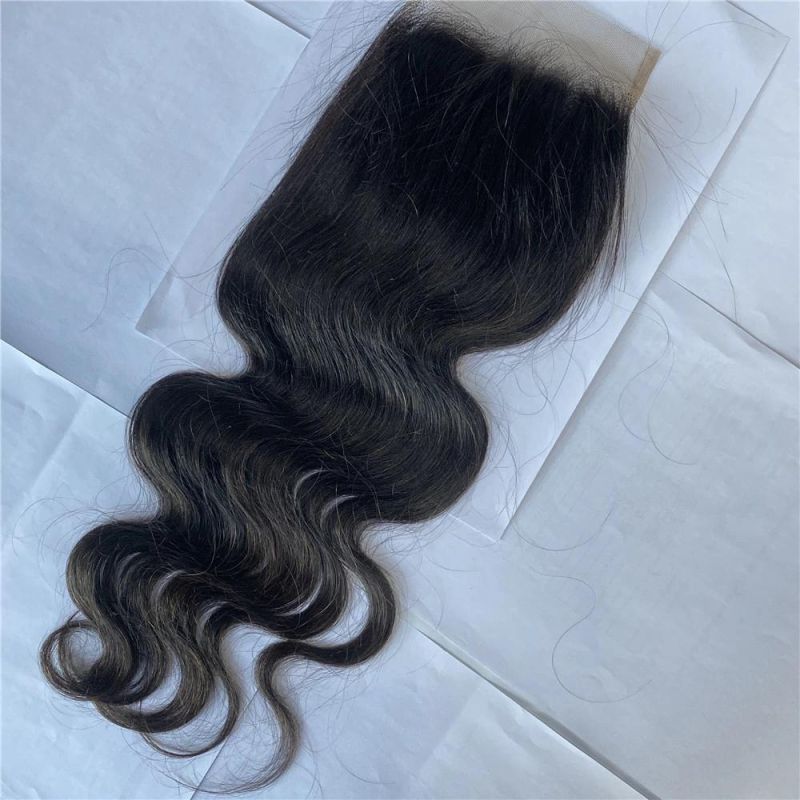 Wholesale Women 100% Brazilian 5*5 Body Wave Hair Lace Closure