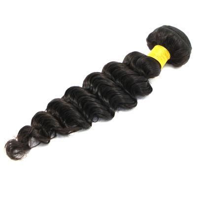 Hot Selling Cheap Remy Human Deep Wave Natural Black Hair Bundles