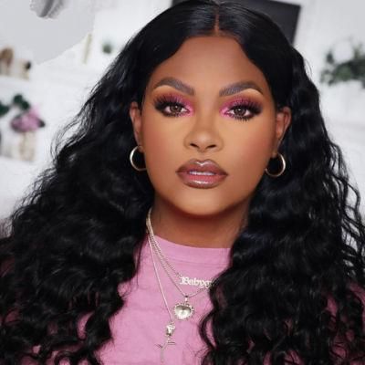 26 Inch Loose Deep Wave Remy 4X4 Lace Front Human Hair Wigs for Black Women