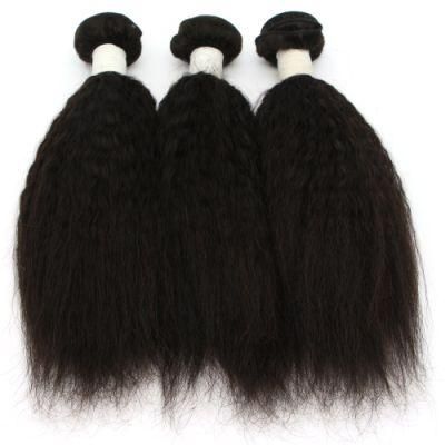 Kinky Straight Yaki Brazilian Human Hair Weaving