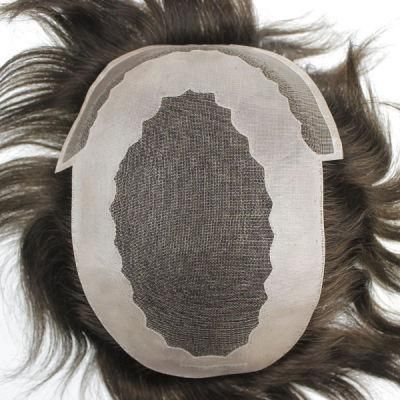 Long Lasting Fine Welded Mono with Poly Around - Men&prime;s Toupee Wigs