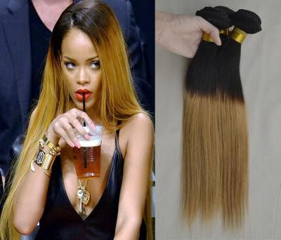 Brazilian Hair Weft Virgin Hair Weave Ombre Color Natural Hair