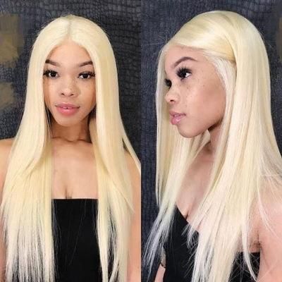 Remy Human Hair 180 Density Blond 13X6 HD Lace Front 613 Lace Frontal Wigs