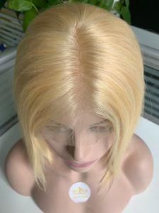 Wholesale Hot Sale New Style Transparent Full Lace Frontal Wig, Virgin Brazilian Human Hair Blond Lace Wig