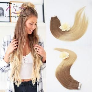 Ombre #6 #613 Human Hair Bundle Weave Tape in Hair Extentions