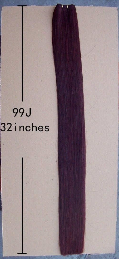 32inch Double Drawn Human Hair Weft Extension