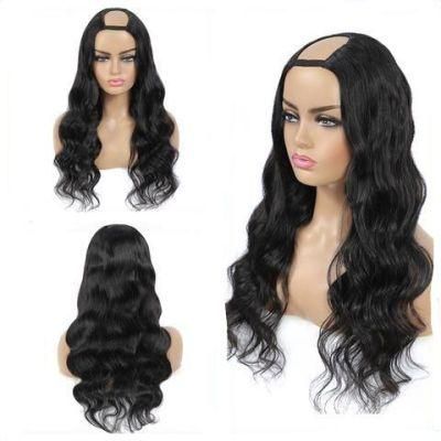 Cheap Human Hair Wigs, Natural Hair Straight U Part Wig, Body Wave Upart Wig