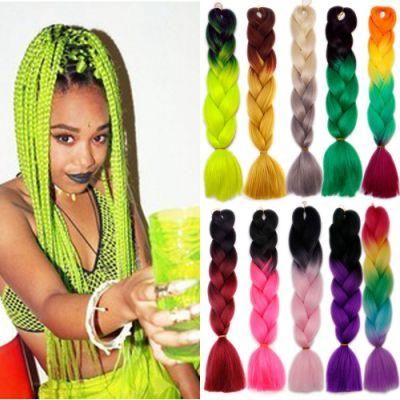 Kbeth Synthetic Hair Bundles Braiding Fashion 24 Inch Custom Accept Cheap Pirce for Women Halloween Festival Hair Extension Ready to Ship