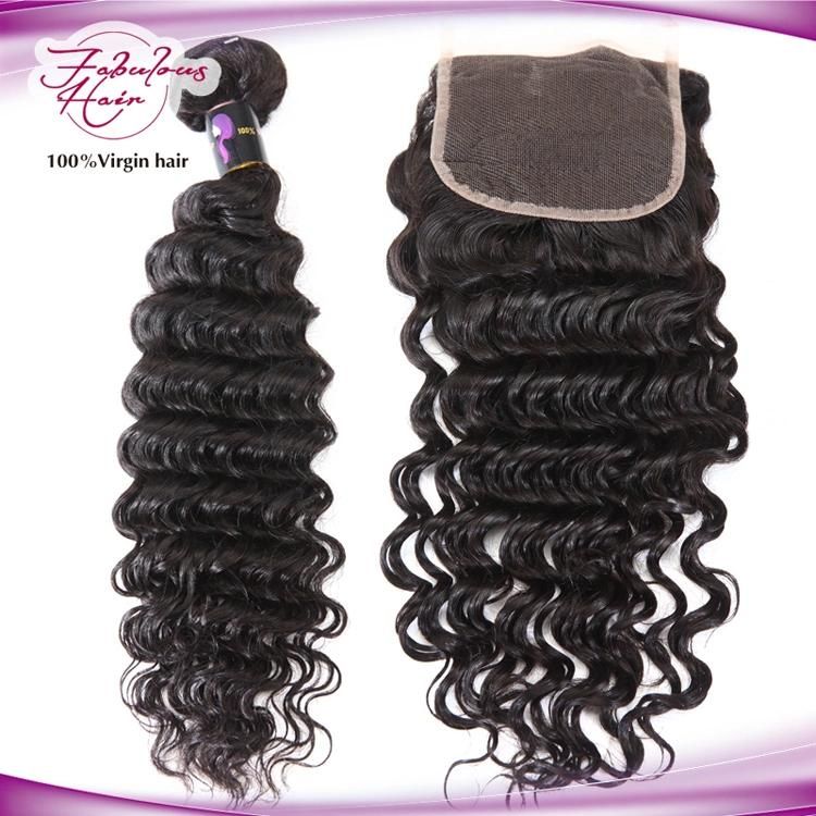 Good Quality 100% Human Hair Deep Wave Brazilian Hair Bundles