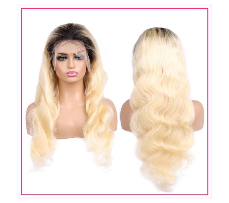 Ombre Pre Plucked Body Wave Lace Front Wig Brazilian Hair Wigs 1b 613 Colored Human Hair Wigs for Women HD Transparent 13X4 13X6 Lace Frontal Wig