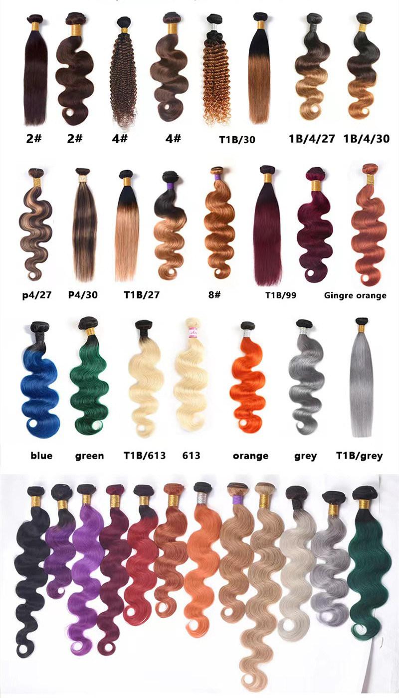 100g 4# Human Hair 8"-30" Body Wave Curly Human Hair Bundles