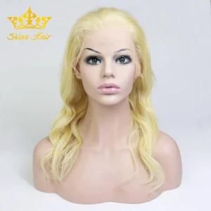 Body Wave Lace Front Wig Full Lace Wig 100% Human Hair Wig in Blonde #613 Color