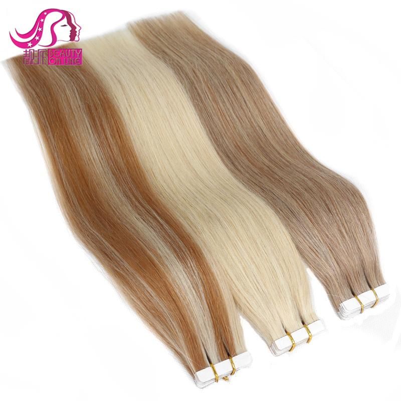 Top Quality Double Drawn Virgin Remy Quality Highlight Tape Hair Extensions