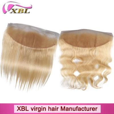 Blonde Color #613 Brazilian Human Hair Lace Frontal Ear to Ear Closure