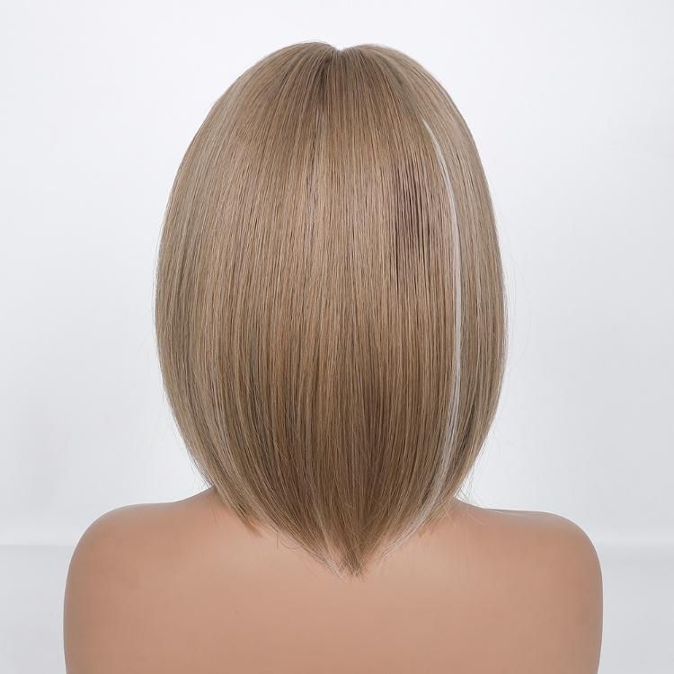 European and American Wig with Air Bangs Synthetic Fiber Bob Short Wigs