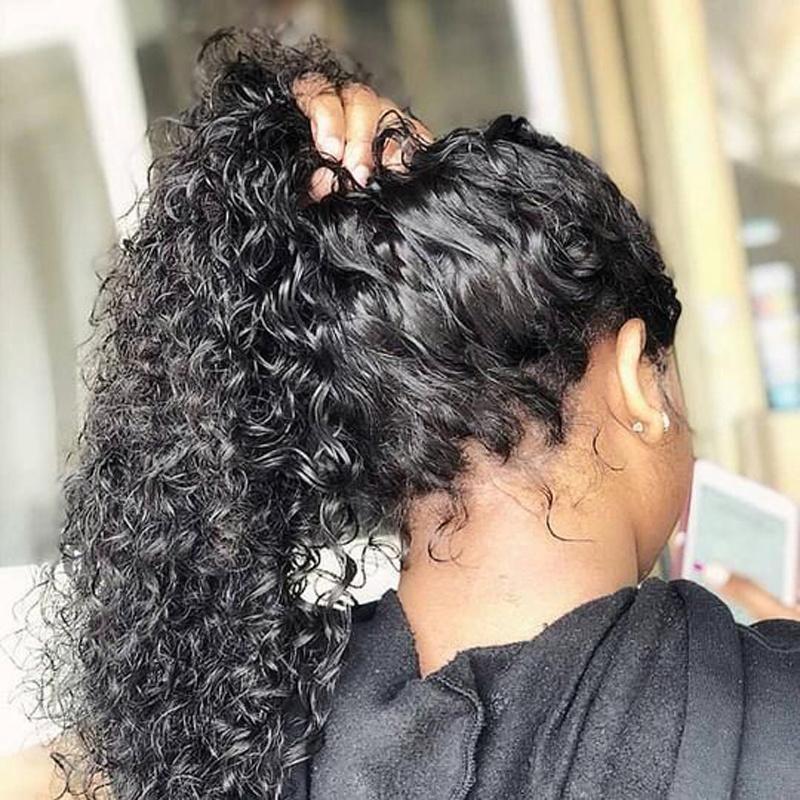 Transparent Lace Brazilian Human Hair Lace Wigs for Black Women