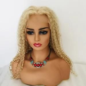 High Quality 613 Blond Wig Deep Curly 613 Lace Front Wig for Women