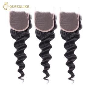 Cuticle Aligned Brazilian Human Virgin Hair Vendor Mink Hair Closure