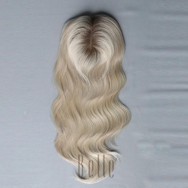 High Quality Women′ S Topper Silk Top Use 100% Human Hair