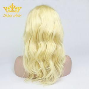 Wholesale Straight Peruvian/Brazilian Human Hair Wigs of Full Lace 613 Blond Body Wave