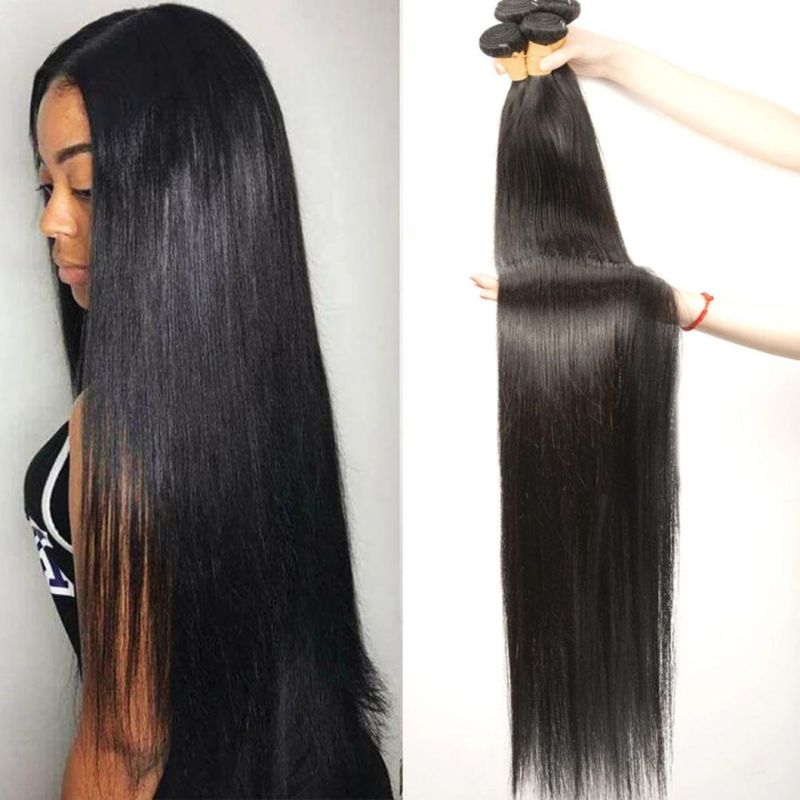Brazilian Straight Hair Bundles 100% Natural Human Hair Bundles Double Wefts Thick Remy Hair 40 Inches