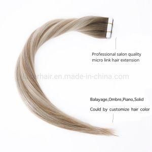 R#8-12-60 Best Quality Grade 9A Virgin Hair Extension Malaysian Tape in Human Hair