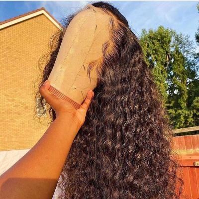 150 Density 8inch Short Kinky Curly 100% Virgin Human Hair Wigs Lace Front Wig for Black Women