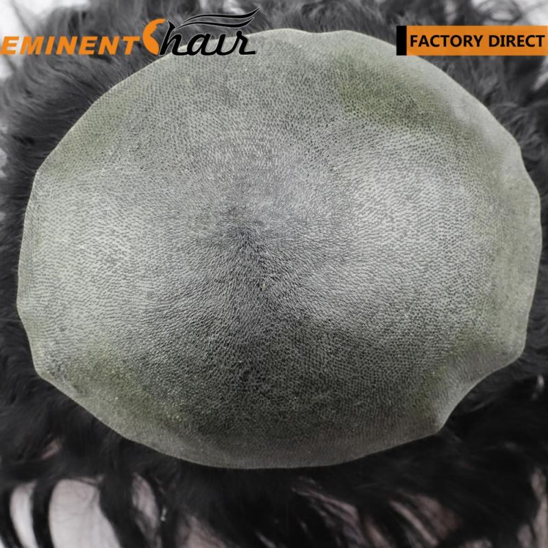 Skin Men′s Toupee Indian Hair Human Hair Toupee Hair Replacement