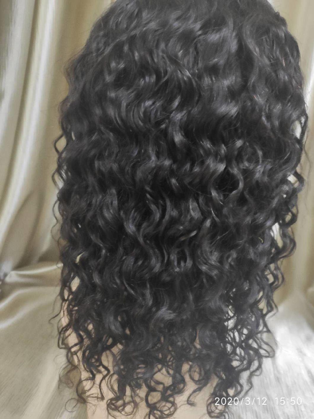 Dark Brown Color Brazilian Human Hair Lace Frontal Body Wave Wigs