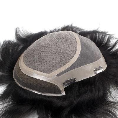 Lw4397: Durable Fine Mono Toupee with Natural Silk Top