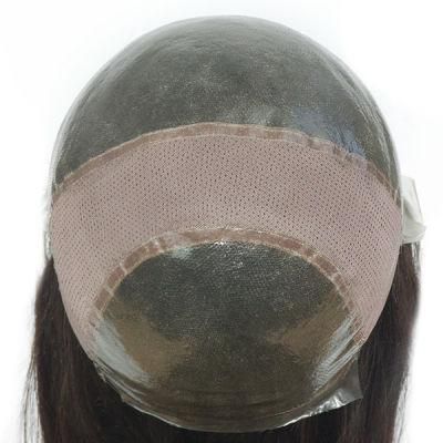 Transparent Skin Stretch Lace Hair 100% Human Natural Hair Toupee for Women