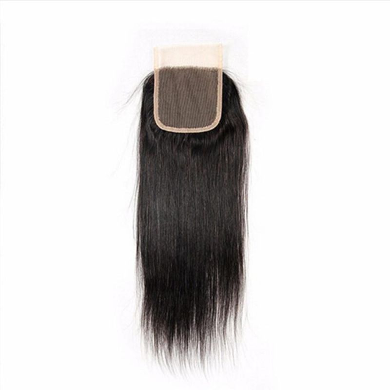 Wholesale Remy Human Hair Swiss Lace Brazilian Straight Closures