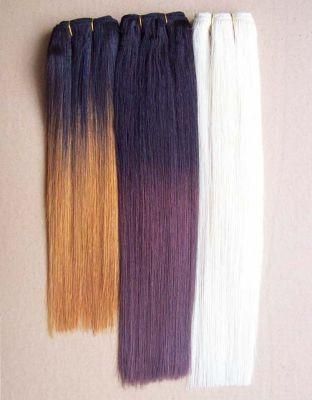 8&quot;-30&quot; Double Drawn T Color P Color Human Hair Weft Extension Remy Hair