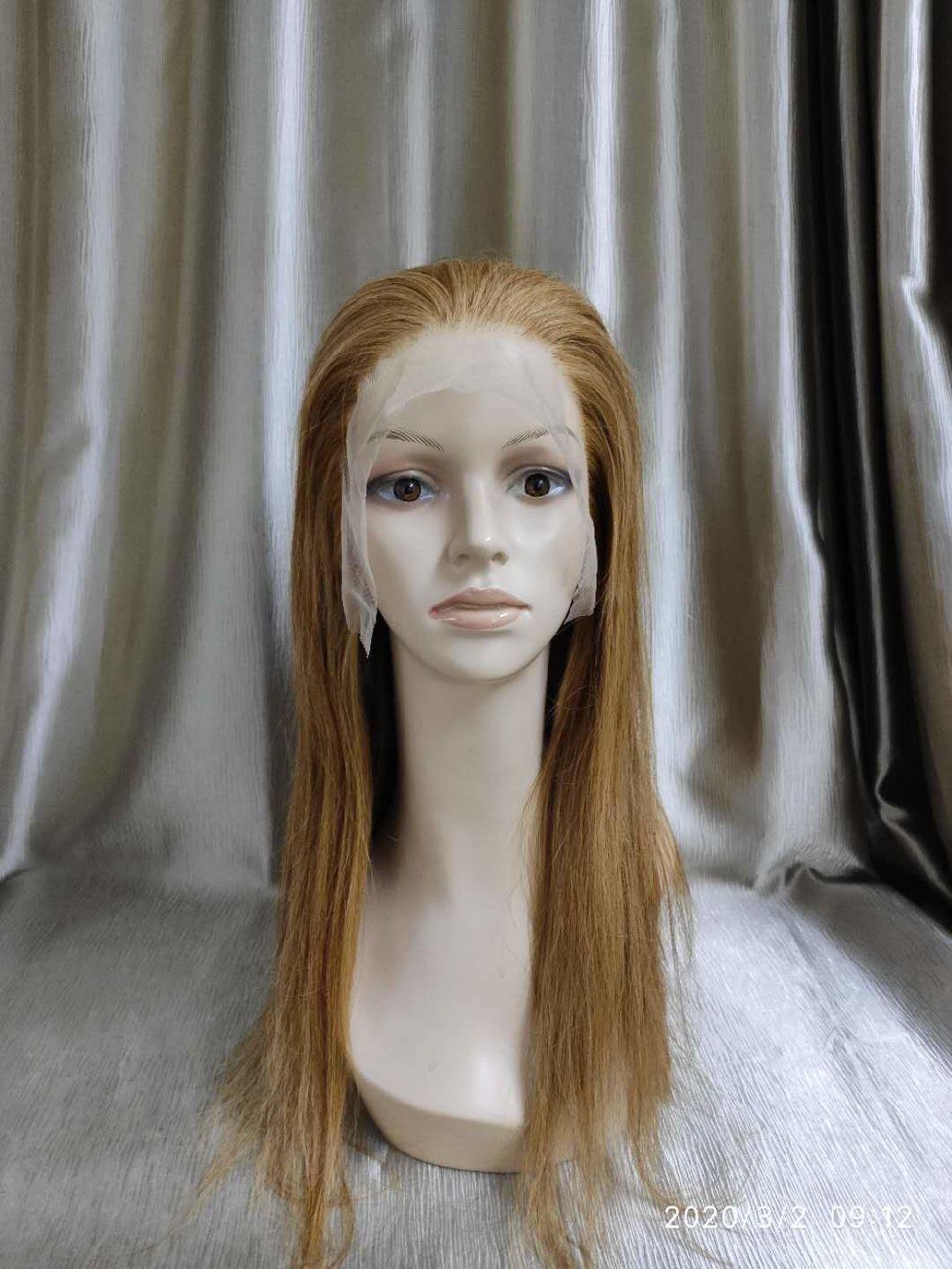 Brazilian Hair Blonde Color Transparent Lace Frontal Wigs