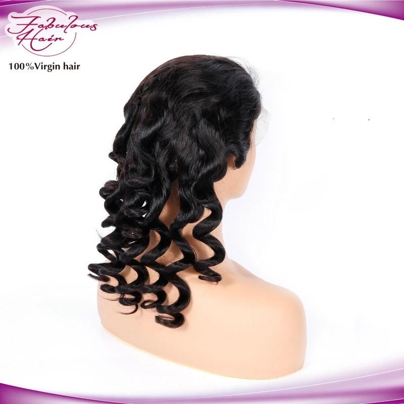 Brazilian Virgin Hair 16 Inch Loose Wave Wig HD Lace