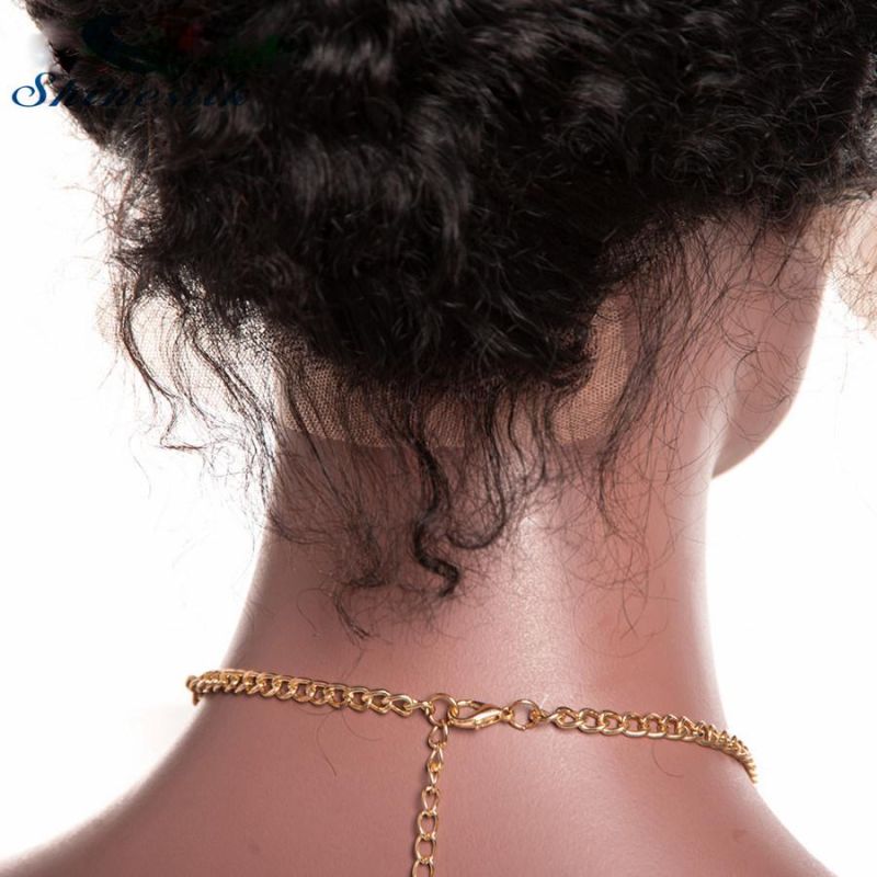 Wonderful Women Glueless Pre Plucked Lace Front Human Hair Wigs Brazilian Deep Wave Wig with Baby Hair Non Remy No Shedding