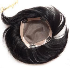 Swiss Lace Frontal PU Back Brazilian Virgin Human Hair Lace Toupee