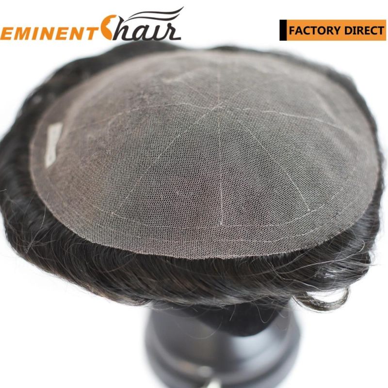 Men′s Human Hair Lace Hair Replacement System