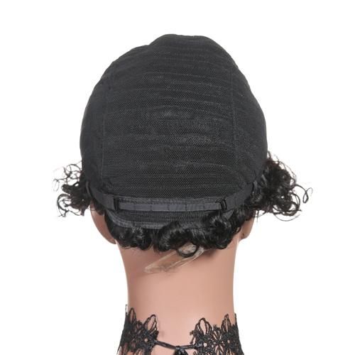Human Hair Short Curly Wigs Black Afro Curly Wigs