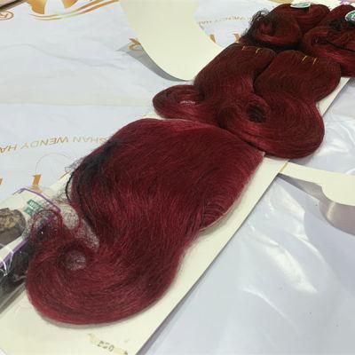 Brazilian Human Hair Blend Bundles with Closure Packet