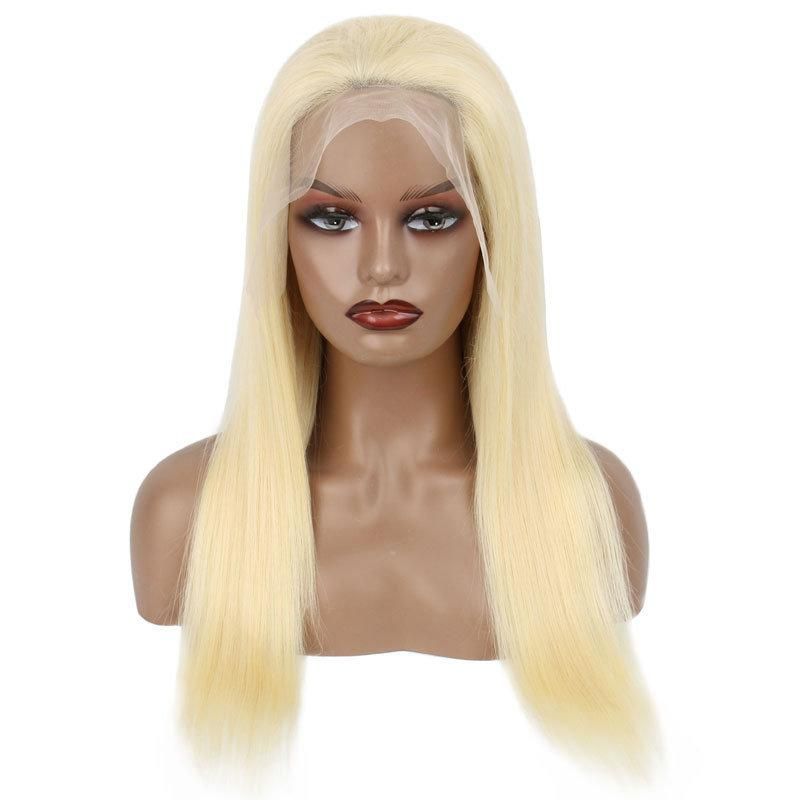 Wholesale 13X4 Lace Front Silky Straight Blond Human Hair Wig #613