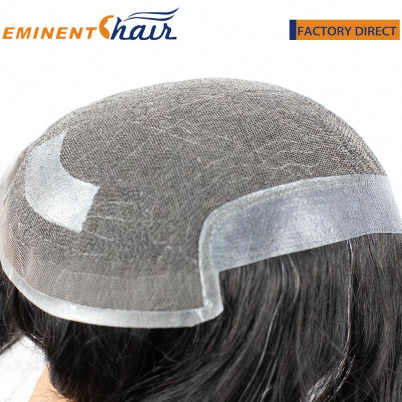 Custom Made Men′s Lace Hair Prosthesis Toupee