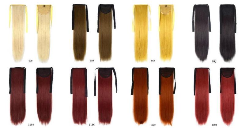 Wendyhair Ponytail Extensions Long Straight Wrap Synthetic Hair